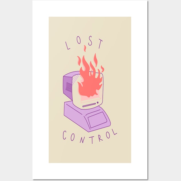 lost control Wall Art by minimalist studio